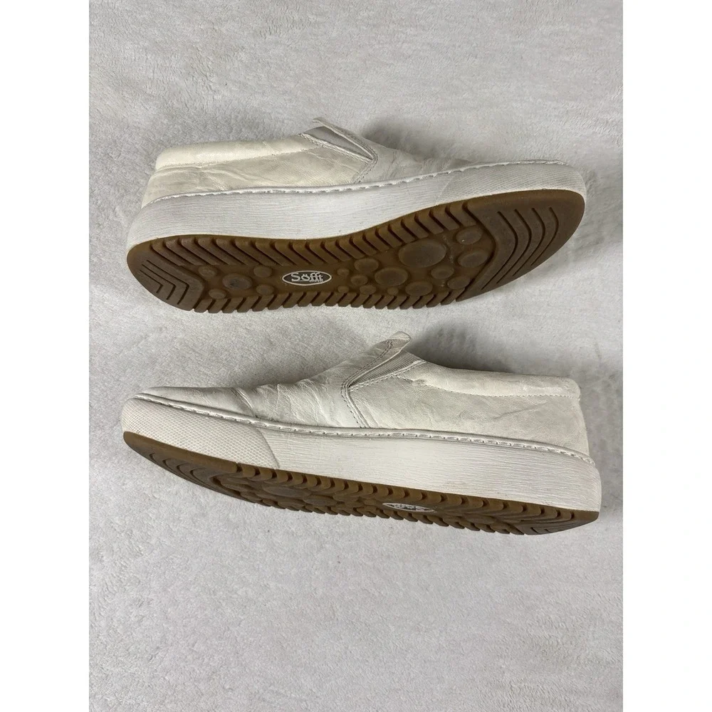 Sofft Women's‎ White Leather Slip-On Loafers Size 8M Comfort Shoes